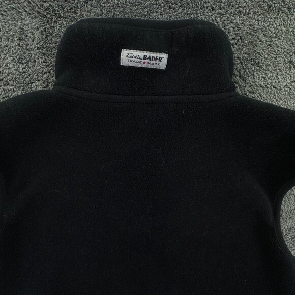Eddie Bauer Vest Women XS Sleeveless Full Zip Outdoor Black Fleece Casual Pocket - Picture 11 of 11